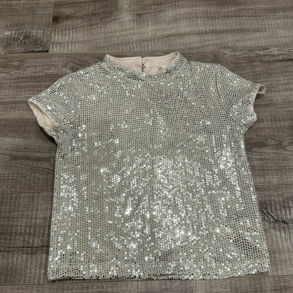 NWOT Girls Zara Sequin Top